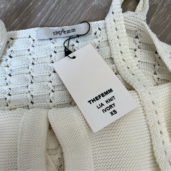 The Femm Lia Knit Top XS NWT - Picture 3 of 4
